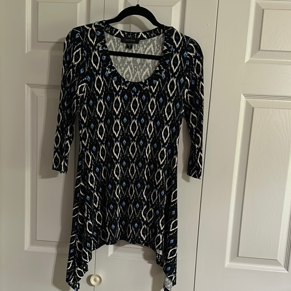 Karen Kane Tunic Top Handkerchief Hem
